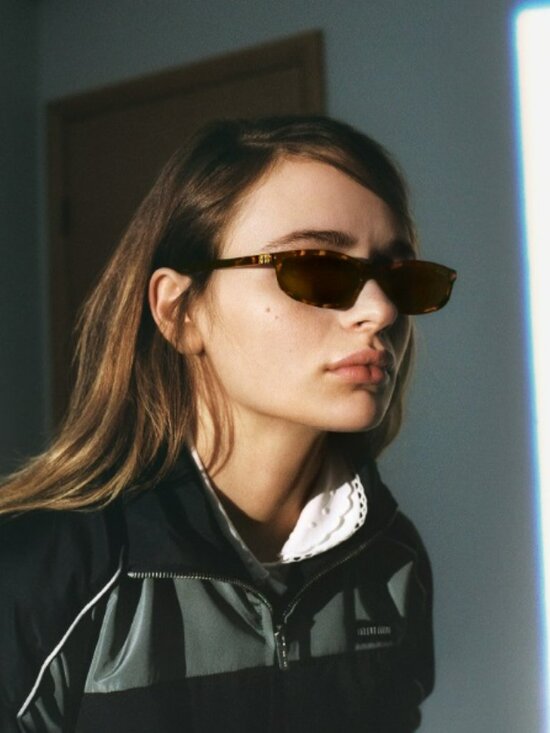 Miu Miu Women Sunglasses Havana Brown Rectangle MUA06S 14L09Z NEW AUTHENTIC main image 11